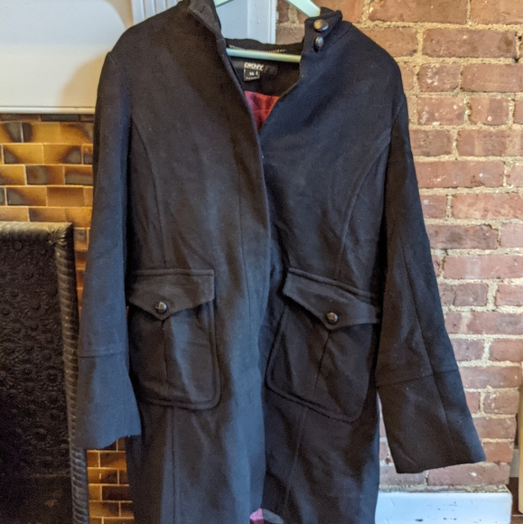 Dkny Jackets & Blazers - DKNY Wool Cashmere Blend Winter Coat with Hood 14